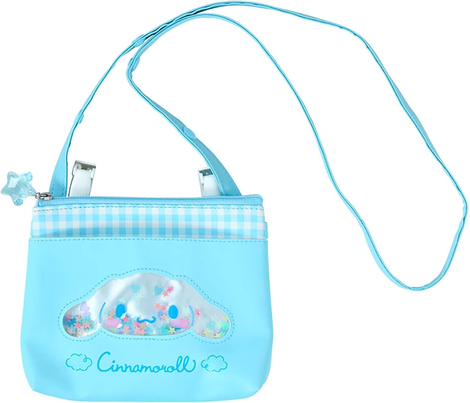 [サンリオ] ショルダー付きポケットポーチ 身の回り雑貨 ポリエステル 約幅14×奥行1×高さ12cm 内側に名前スペース付き 子ども用