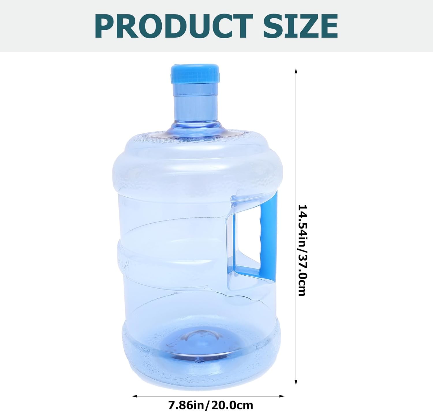 BESTonZON 2 Gallon Portable Water Containers with Handle Outdoor Water Jug Large Capacity Portable Container for Camping Outdoor Sports Travel Hiking Supplies