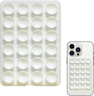 スマートフォン吸着グリップ - 調整 可能 な 吸盤 ホルダー | 強力 グリップ 携帯電話 背面 固定 器具 | 撮影、視聴、鏡、シャワー、ジム、車、日常旅行、女性、ティーンズ対応