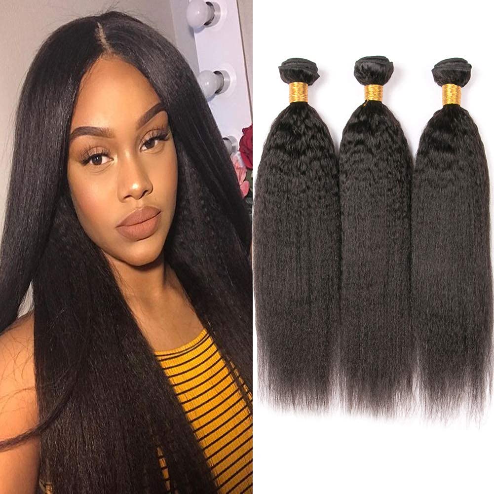 100% Human Brazilian Yaki Straight Hair Bundles Jamaica Ubuy