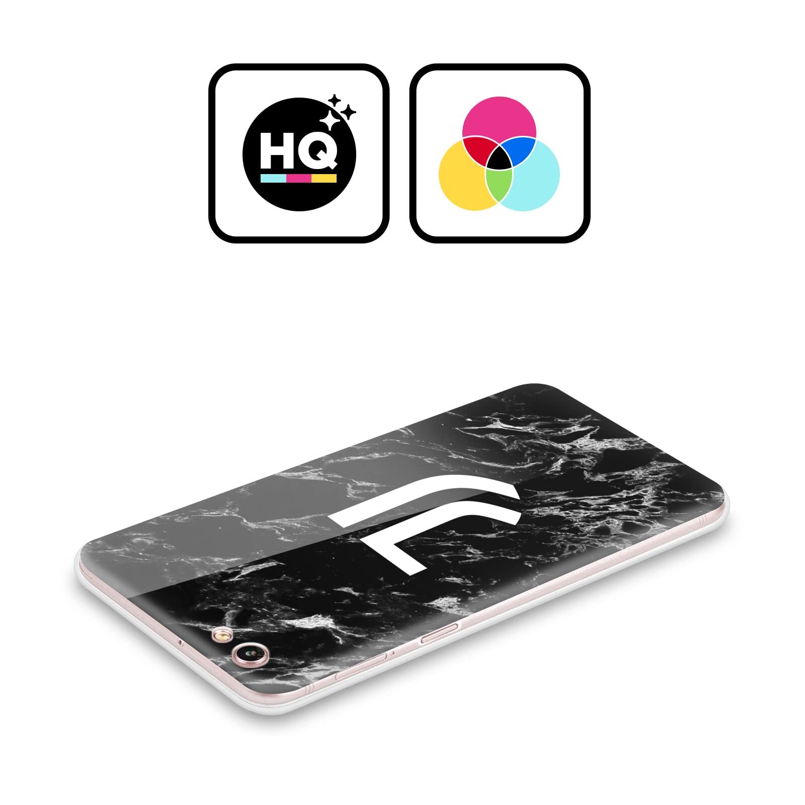 Head Case Designs Licenza Ufficiale Juventus Football Club Nero Marmoreo Custodia Cover in Morbido Gel Compatibile con Oppo A78 4G