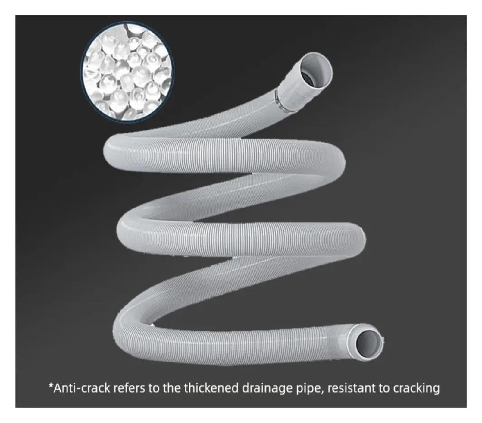 Tuyau De Vidange Flexible En EVA for Machine À Laver, 1m, 3m, 5m, Rallonge for Lave-vaisselle(4.0m)