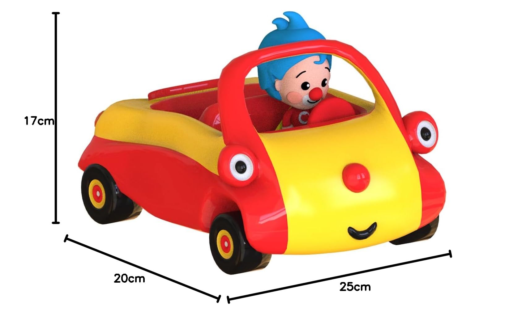 BANDAI Plim Plim - Veicolo interattivo Tuni PL85060 con figura rimovibile di Plim Plim - Multicolore - Musica, Luci e azione automatica, divertimento educativo per bambini
