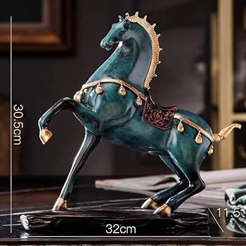 馬 新品 置物 縁起物 Amazon.co.jp: 馬の置物 縁起物 開運 店舗装飾品 寝室 玄関飾り