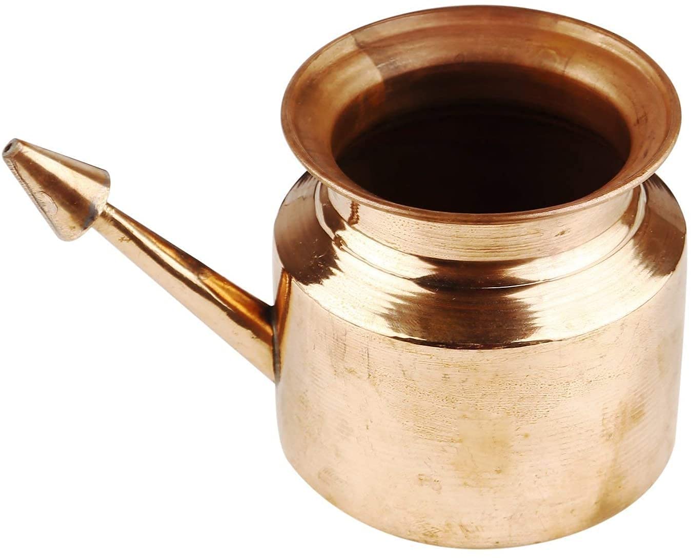 Neti Pot/ Neti Lota Wassertopf / Trinkbecher / Wasserspeicherbehälter / Trinktopf aus Kupfer, 450 ml