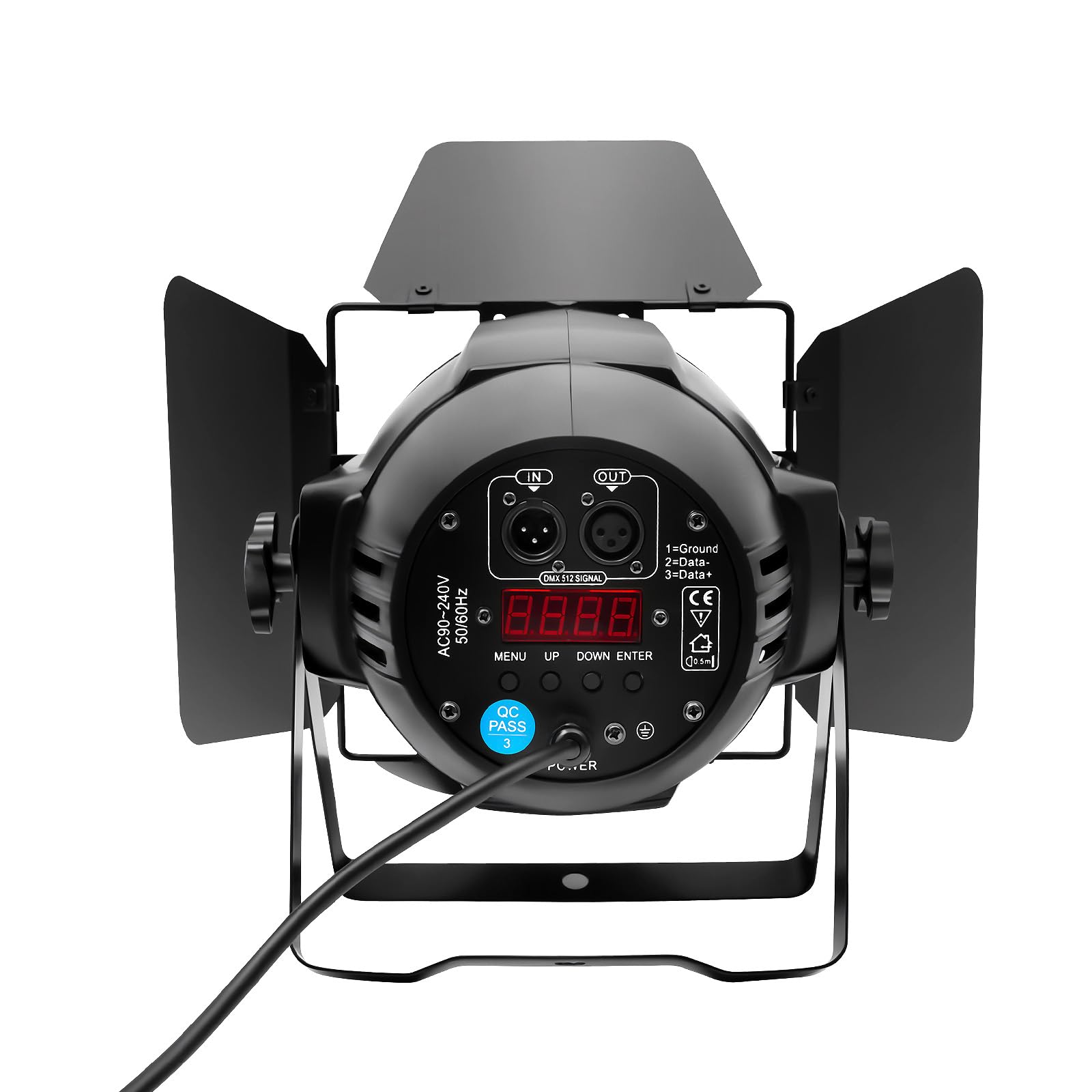 ‌200W LED Bühnenlicht COB Scheinwerfer, Professionelle Theater- & Studio-Beleuchtung, Stroboskop-Effekt, Tragegriff & Kühlkörper für Konzerte, Events, DJ-Party, Inkl. Stromkabel