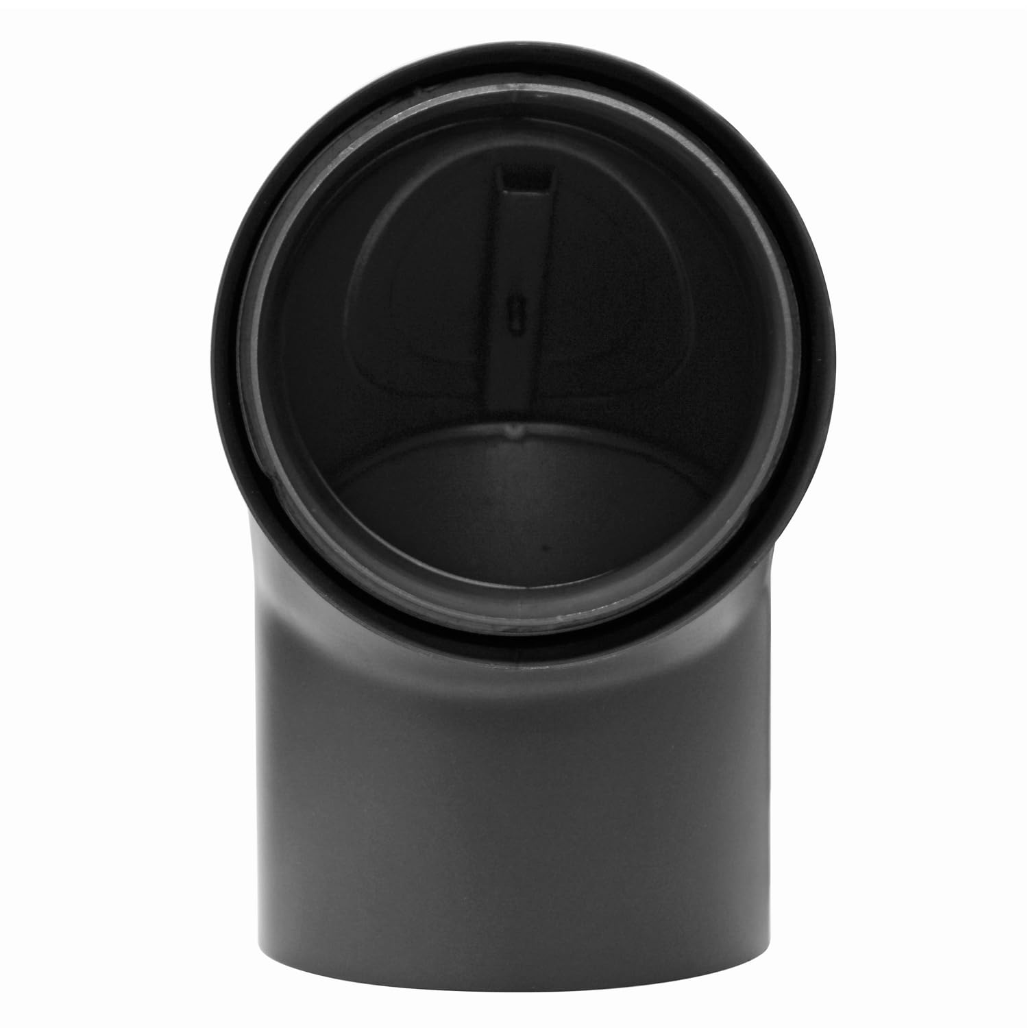 raik SH30004781-sw Raik Rauchrohrbogen/Ofenrohr Izoker doppelwandig mit Isolierung, Durchmesser 150 mm, 90°, Schwarz, mit Reinigungsöffnung