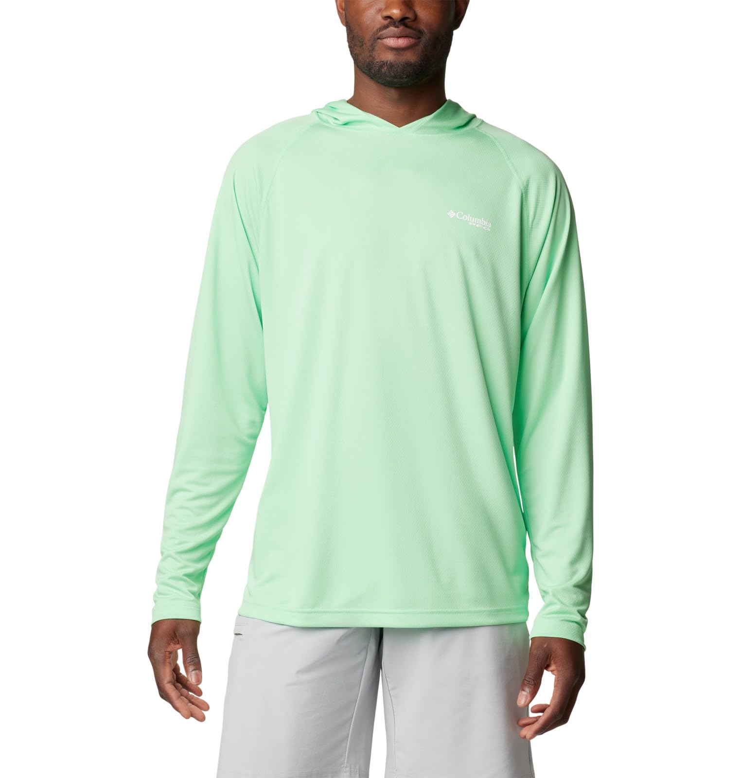 Columbia Men's PFG Solar Hoodie Hooded Sweatshirt, Gulf Stream, S