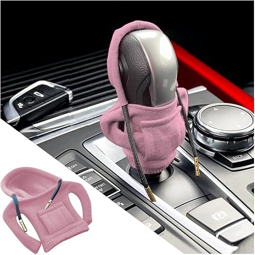 Funda para pomo de palanca de cambios de automóvil, diseño de suéter de moda, bonita camisa con capucha para pomo de palanca de cambios de