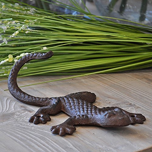 La Grande Prairie Salamandre hierro fundido marrón 6x13x23cm