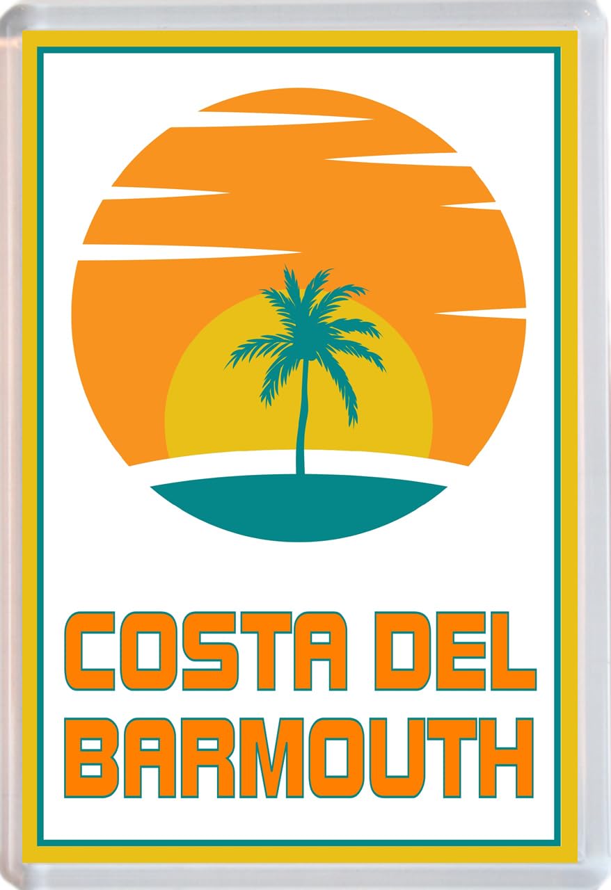Baked Bean Store Multicolor Costa Del Barmouth - Jumbo Fridge Magnet 96 X 67Mm