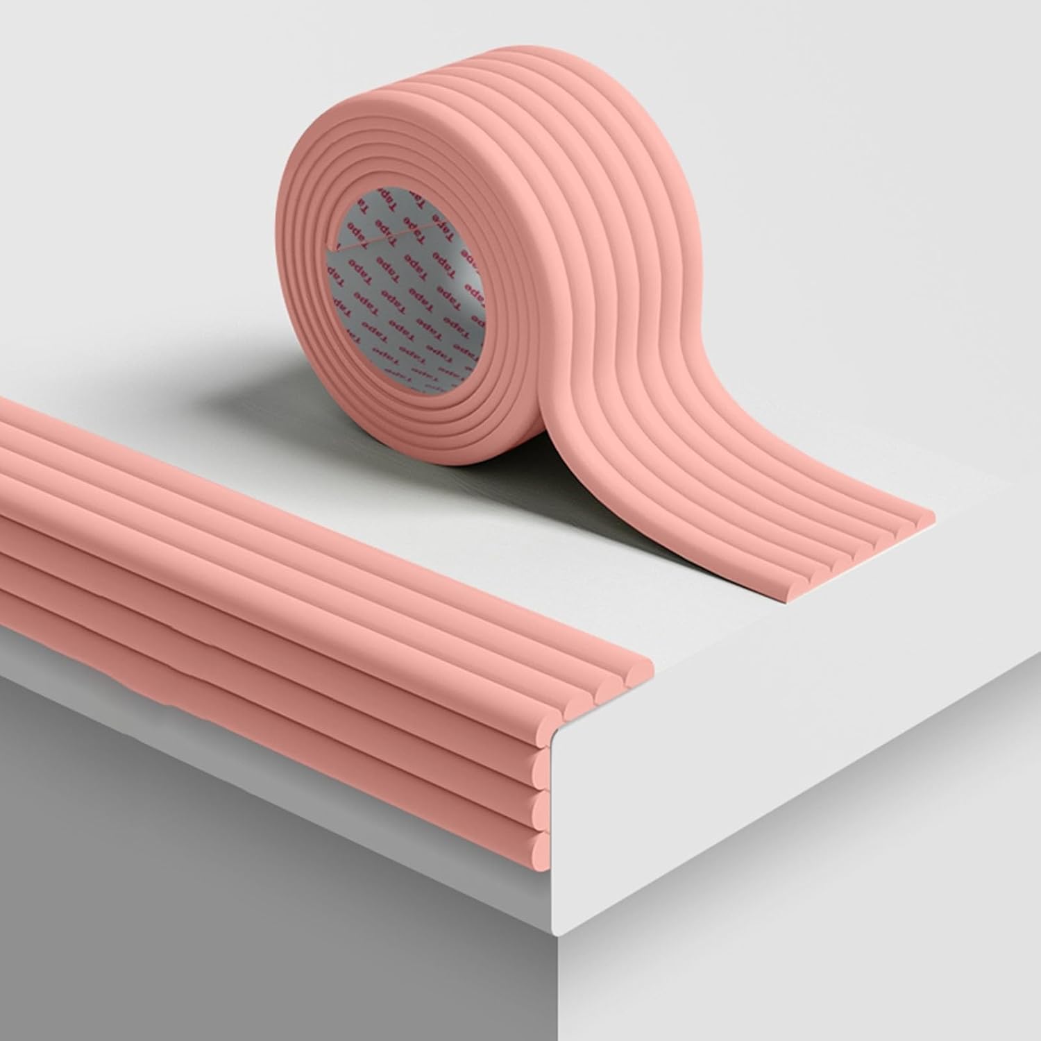 Protector de borde de muebles a prueba de bebés, protector de esquina autoadhesivo de espuma suave, tiras gruesas y cortables para la seguridad de los niños