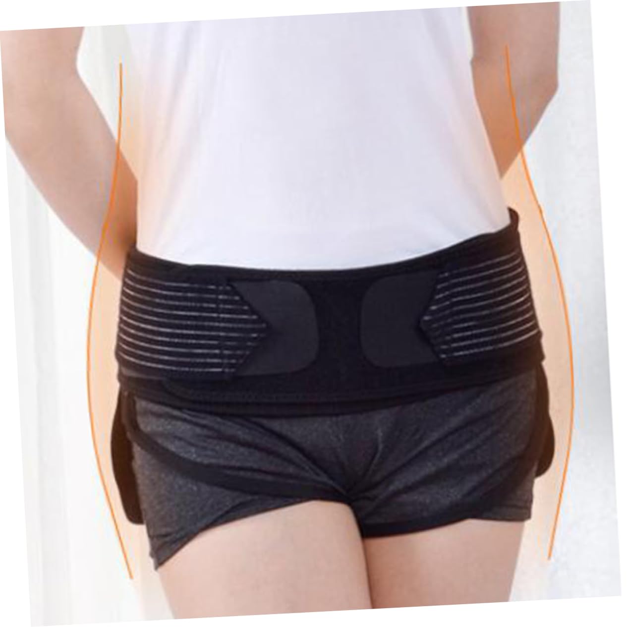 FOMIYES Sacroiliac Joint Support Hip Support Pelvic Correction Support for Postpartum Pelvic Corrector Pelvic Pregnancy Device for Postpartum Black