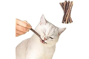 10-Pack Natural Silvervine Catnip Chew Toys & Matatabi Dental Sticks