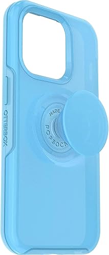 Miniatura 4 de OtterBox + Pop Symmetry Series Funda para iPhone 14 Pro con protector de lente de cámara - Embalaje no minorista - You Cyan This (azul), Azul