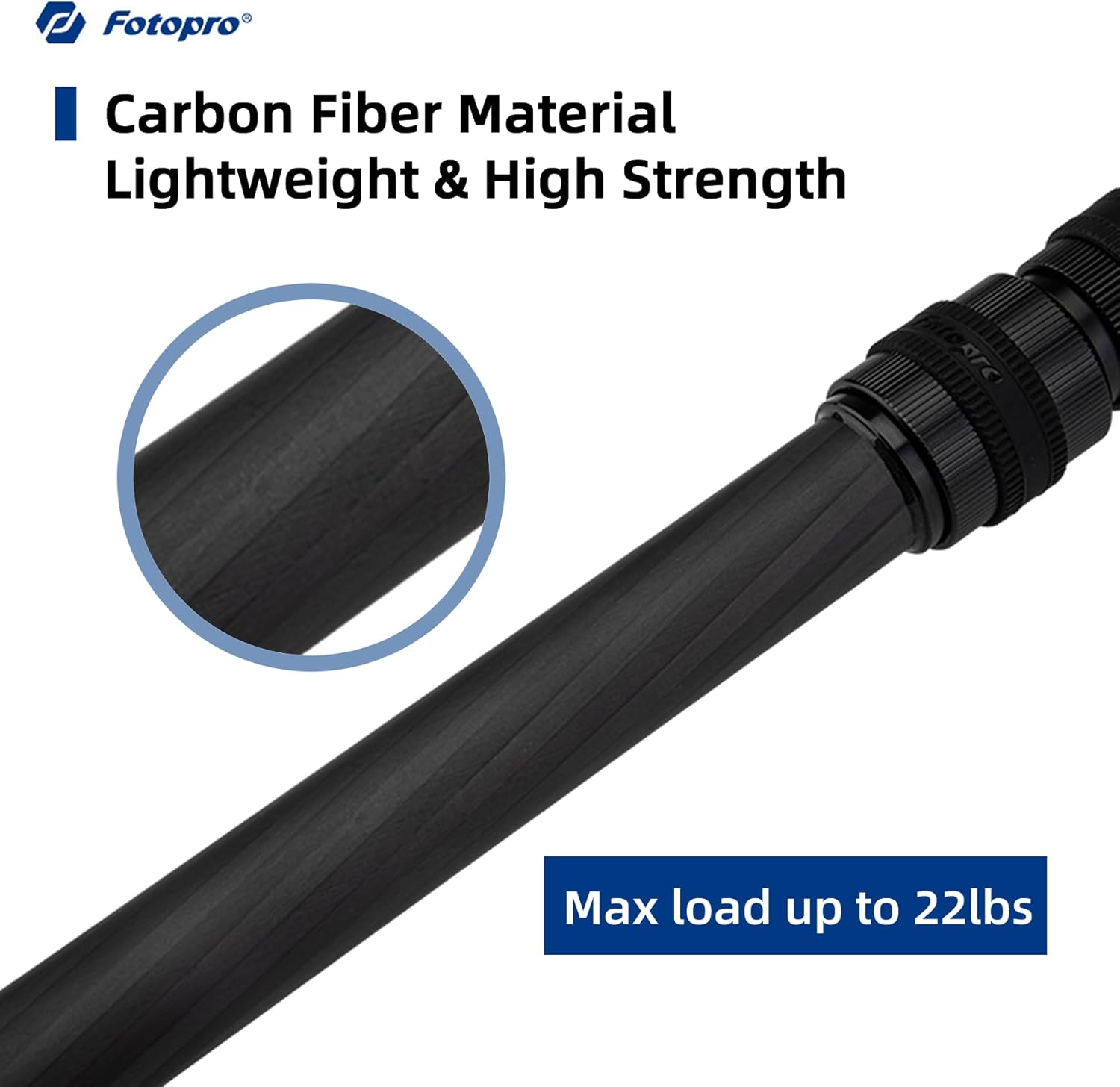 Fotopro Mini Carbon Fiber Tripod Bundle with Extension