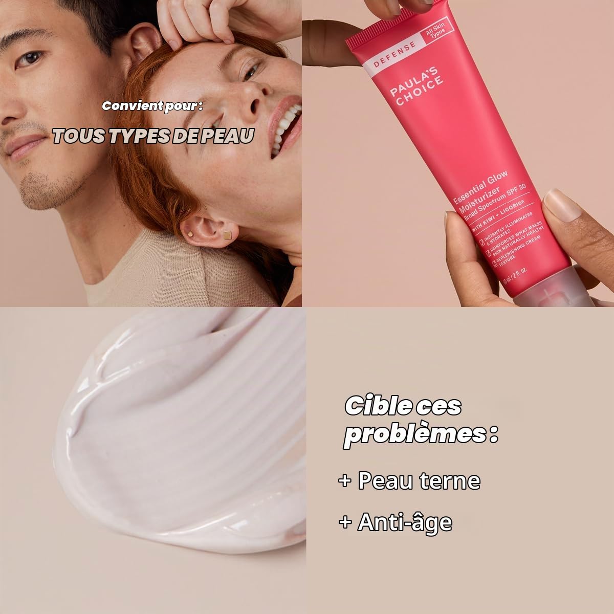 Paula's Choice Crème Hydratant SPF 30, Illumine la Peau, 60 ml
