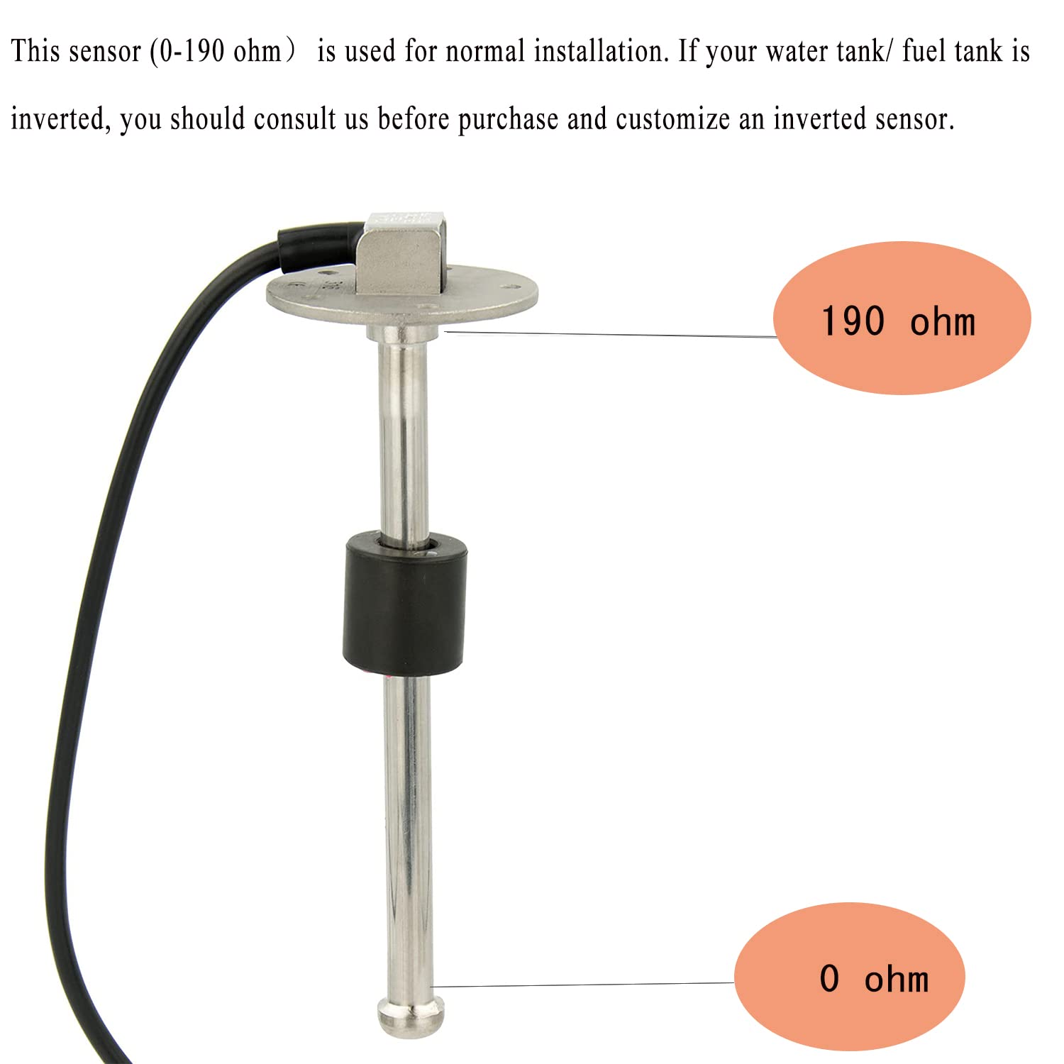 Ej.Life Kraftstoffstandsensor, Wasserstandssensor für Marineboote, 5