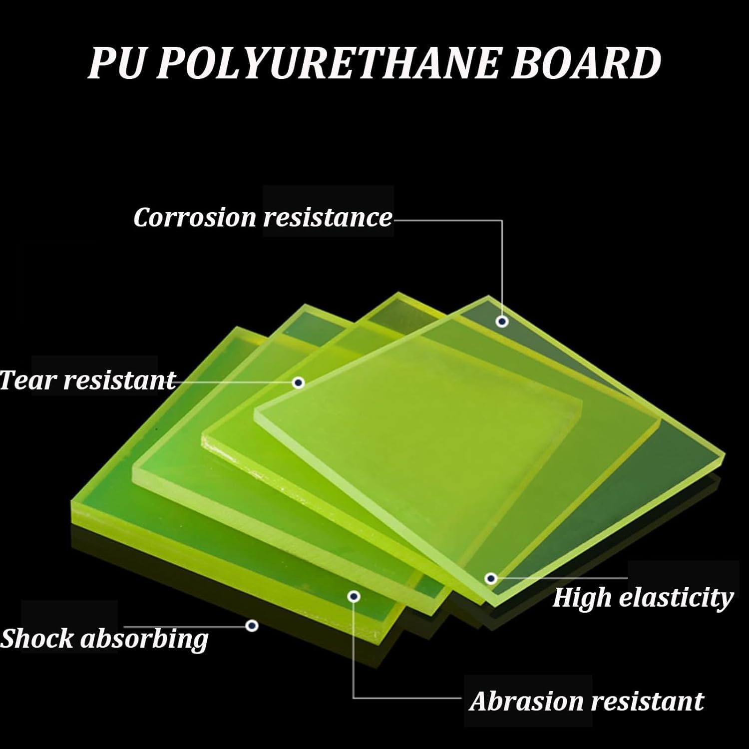 300 x 500 mm PU-Polyurethanplatten, Dichtungs- und Polstermaterial, 2er-Pack(5mm)