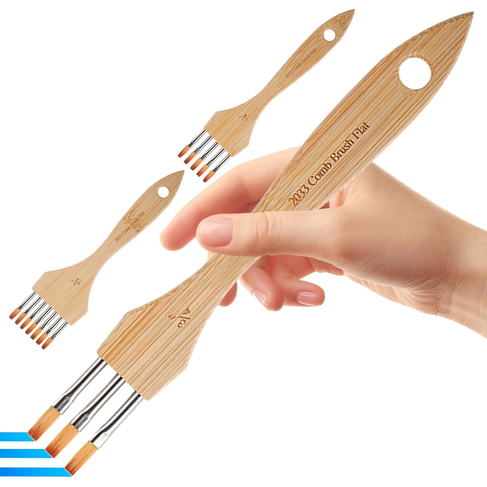 Pinceaux d'artiste en nylon et laine pour peindre sur toile à l'atelier ou à l'école