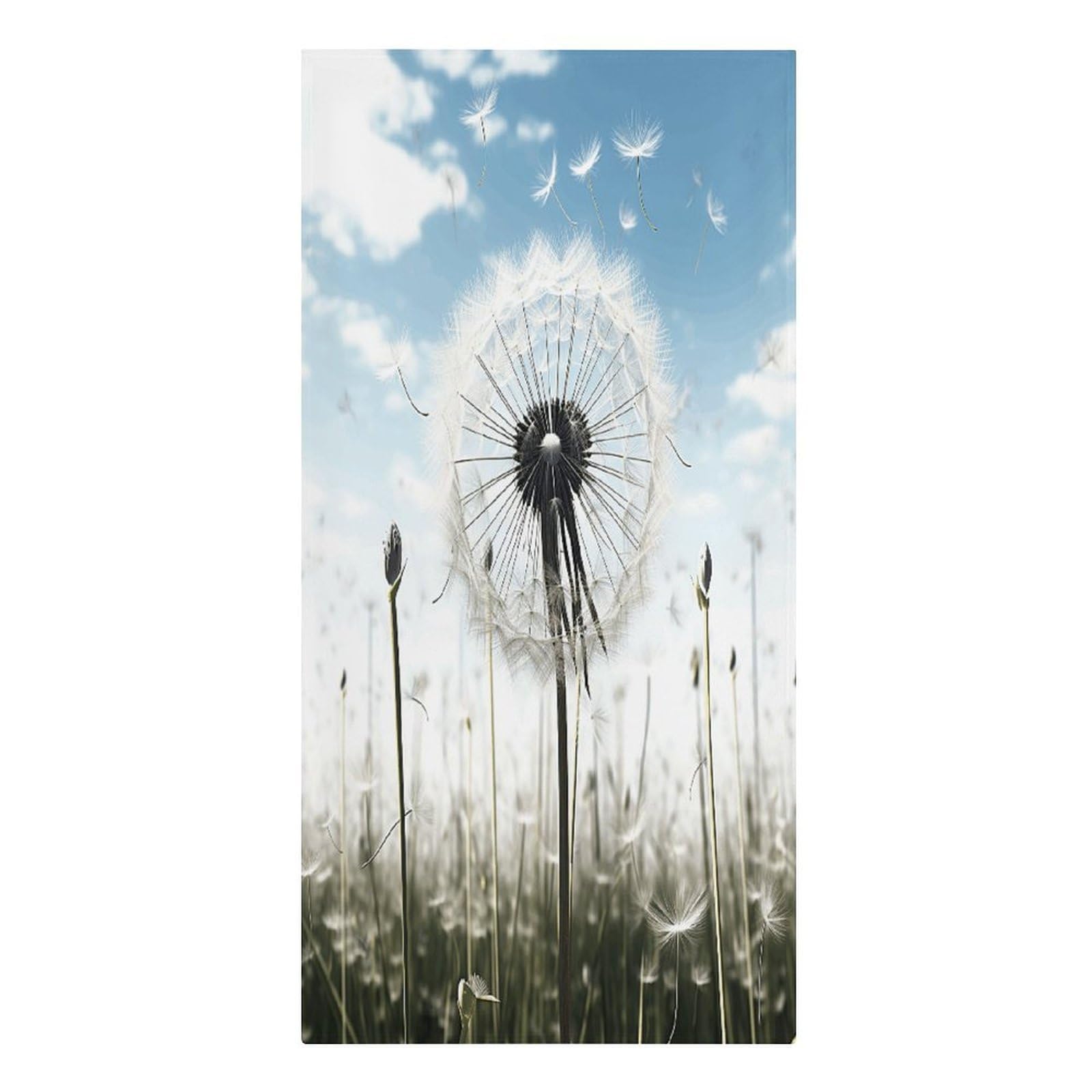 Fekiloot Men's Style Dandelion Large Beach Towel, Travel Towel For Adults Wo, Pool Towels For Beach, Camping, Swim Pool, Gym, Sports& Yoga 61.4"X30.3"