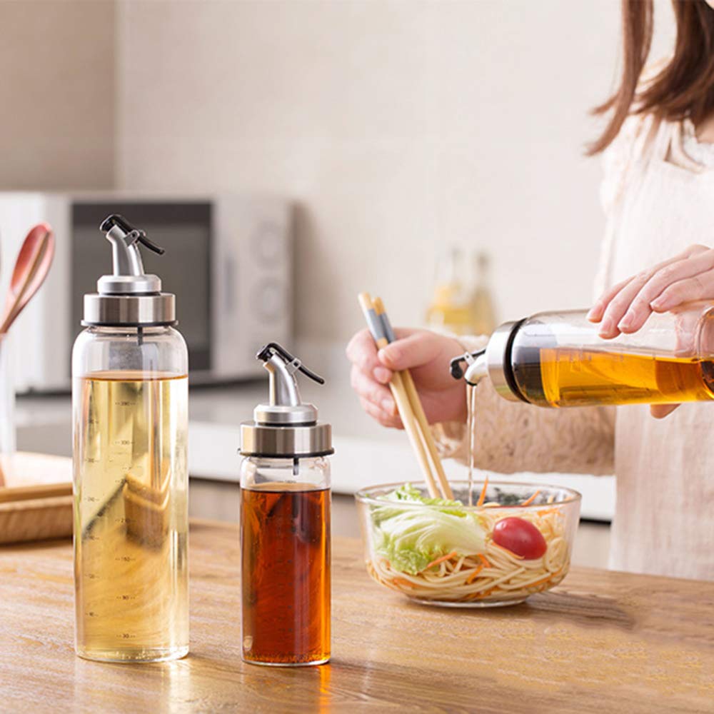 Bottigliette Vetro Per Olio E Aceto 100ml - Dispenser Tenuta Stagna Per Cucina - Foto 7