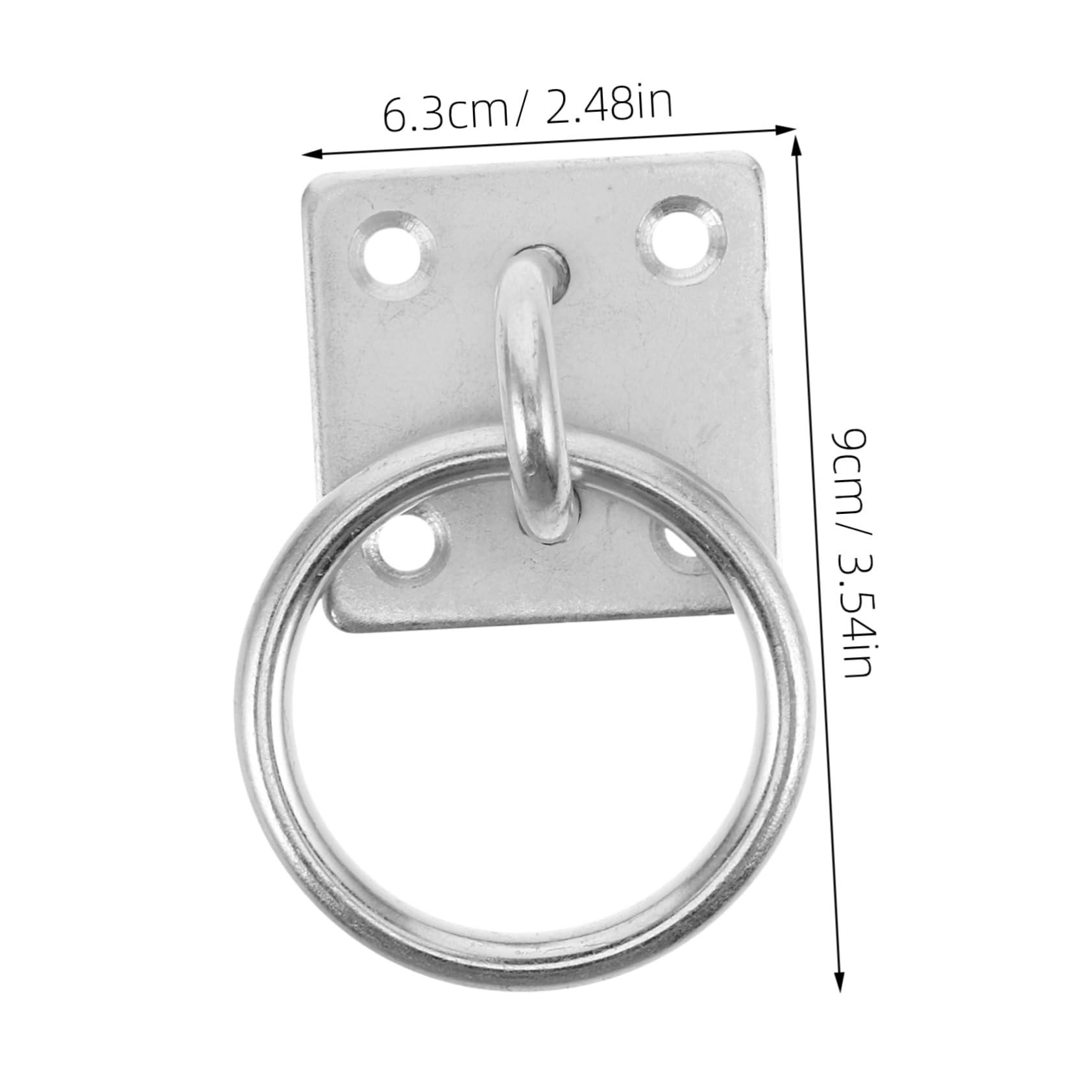 BESPORTBLE Honey Gallon Bucket Holder Horse Bucket Horse Tie Clip Bucket Hooks for Horses Tractor Bucket Hooks with Tie Down Ring Horses Bucket Holder Horse Tie Blocker Ring Iron Silver
