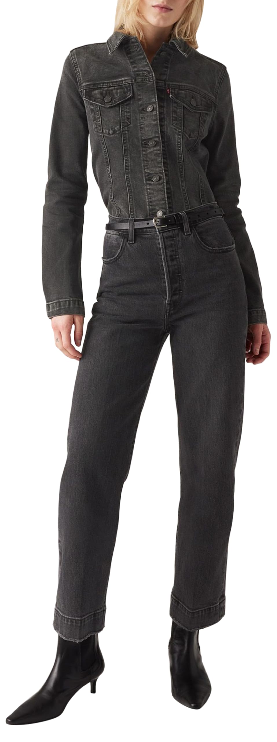 Levi's Damen Ribcage Straight Ankle Tailored Jeans Jeans