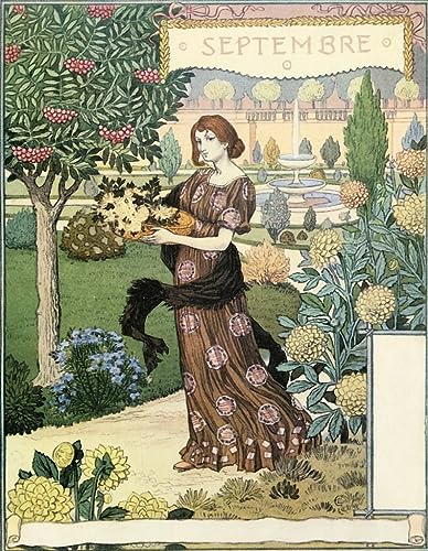 Tableau Septembre d'Eugène Grasset pour embellir un mur vide de chambre