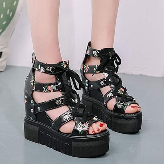 high top platform sandals