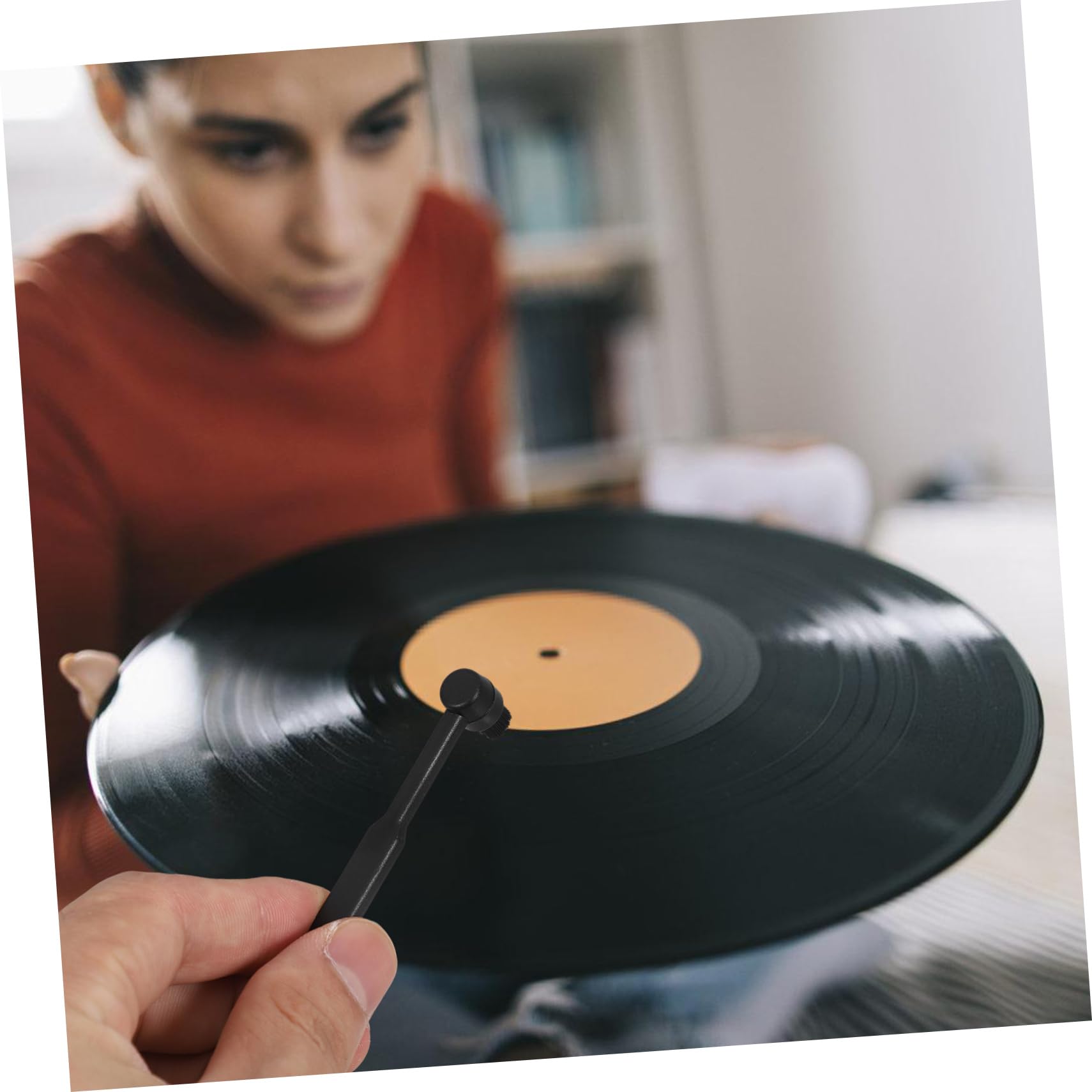 TOYANDONA 5pezzi Spazzola Per Pulizia Puntina Dischi Vinile Brush Per Aghi Di Pulizia Accessorio Per Giradischi e Stilo Design Per Migliorare La Qualità Del Suono e Rimuovere Polvere e