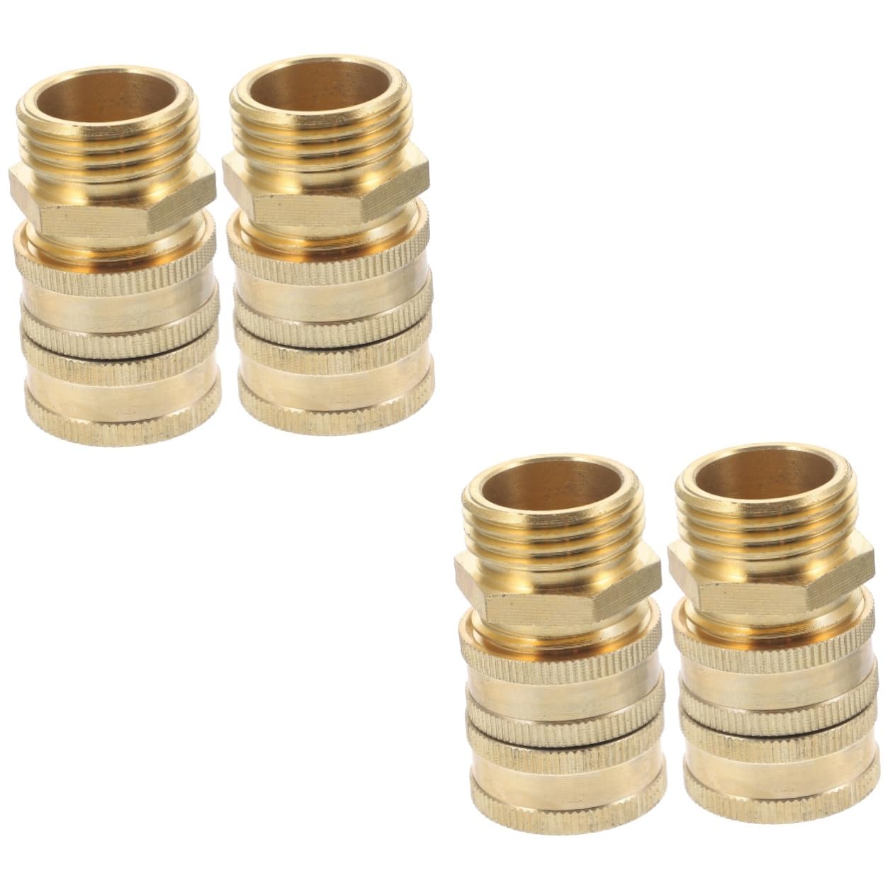 INOOMP 4pares Conector De Manguera De Jardín De Alta Presión Adaptador Rápido De Compatible Mangueras Estándar Conexiones Eficientes para Riego y Limpieza