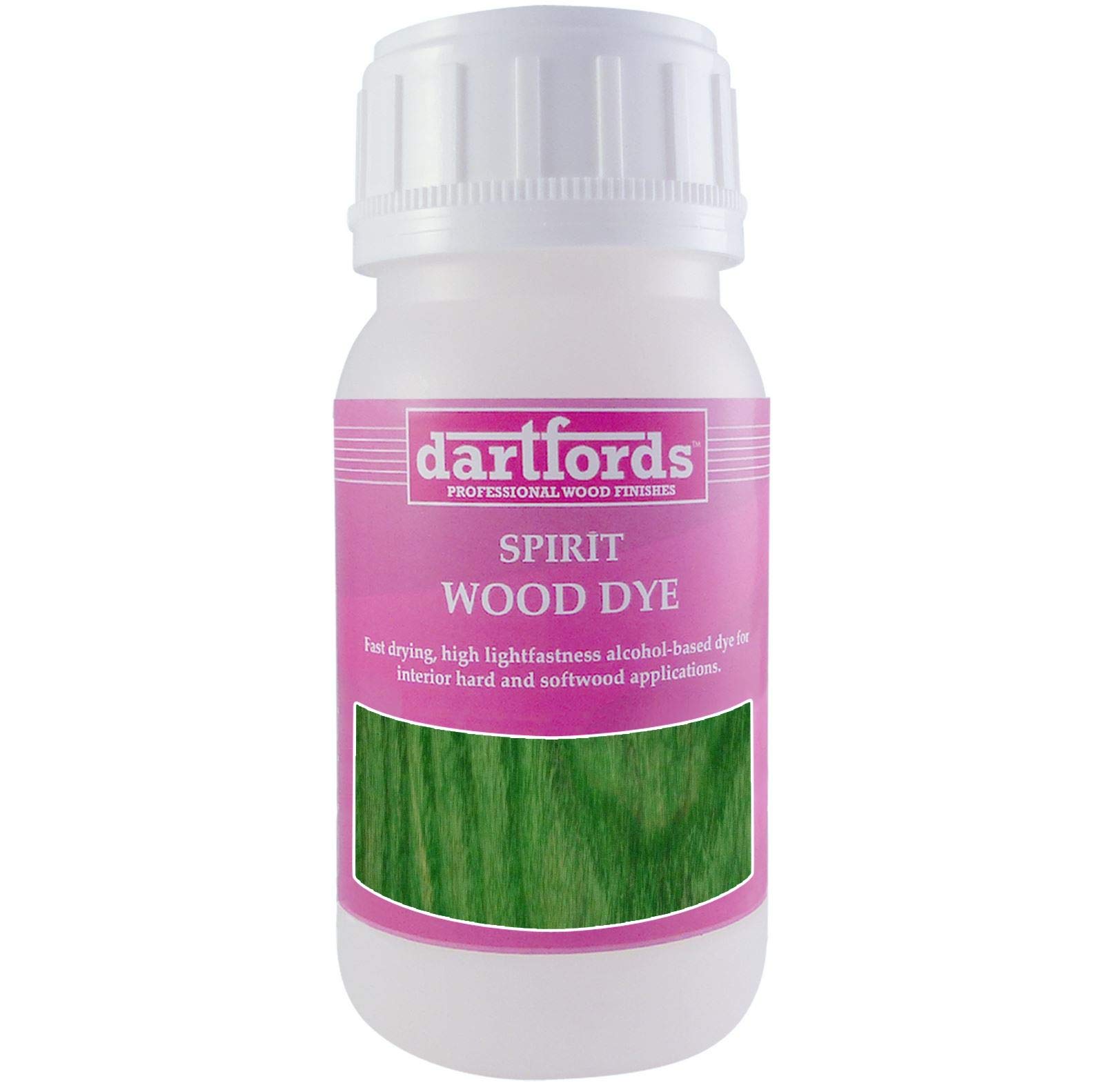 Lime Green Interior Spirit Based Wood Dye 230ml Bottle