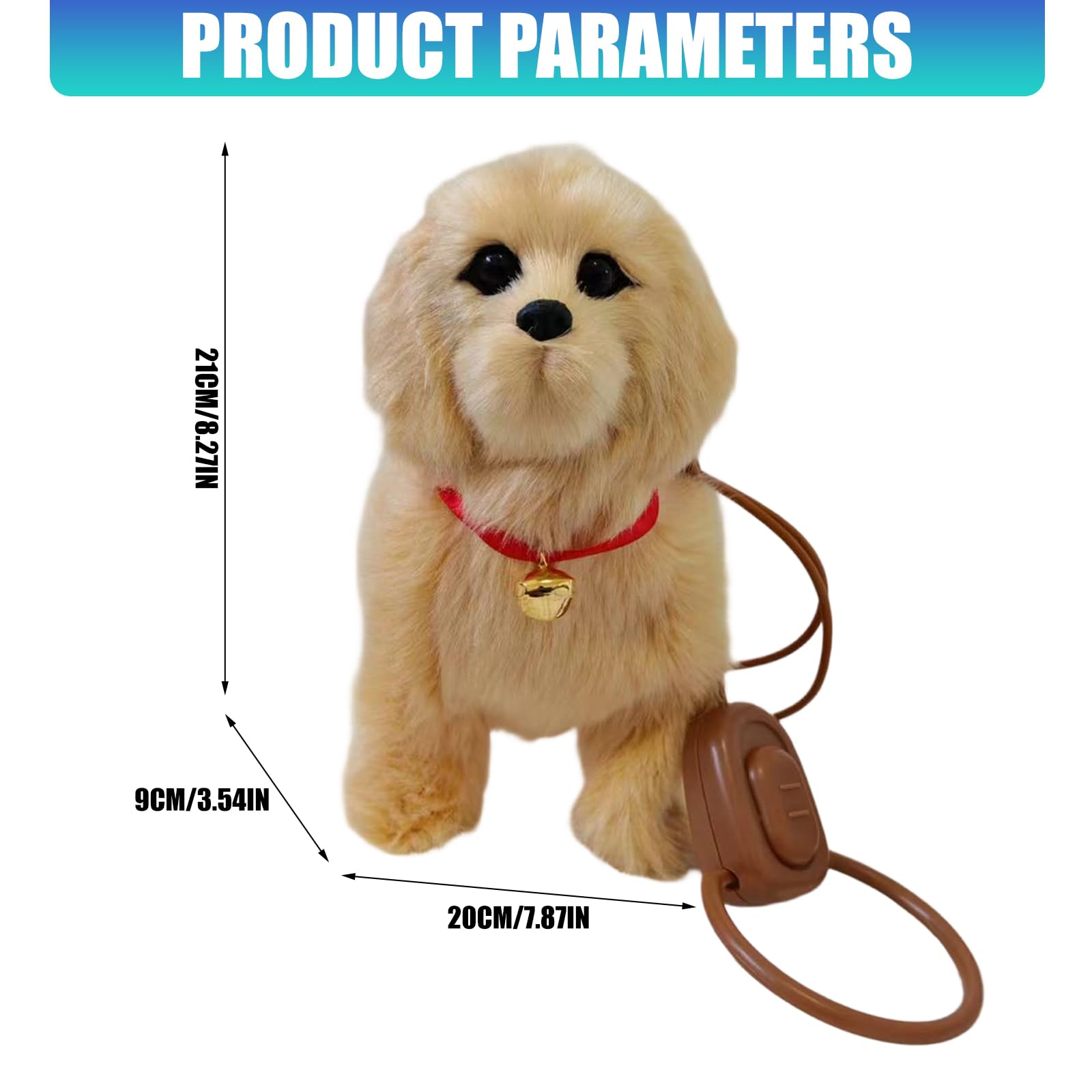 Giocattolo elettrico realistico per cani con, Sain, B