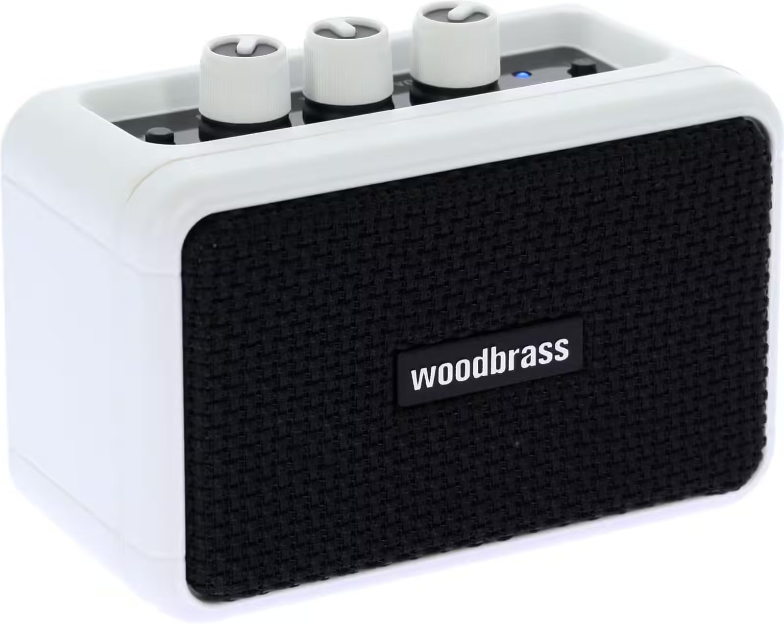 Woodbrass GE5 - Altoparlante collegato/amplificatore per chitarra elettrica 5 W compatto e ricaricabile - Clean/Overdrive, uscita cuffie, altoparlante collegato senza fili, formato nomade, 7 ore di