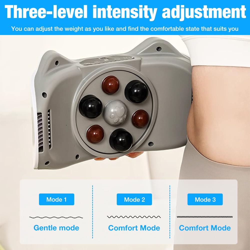 Instrument Électrique De Pétrissage du Ventre, Masseur Abdominal électrique sans, Masseur D'estomac Abdominal, pour brûler Les Graisses et la Digestion, pour Abdominaux, Dos, Cou Et J