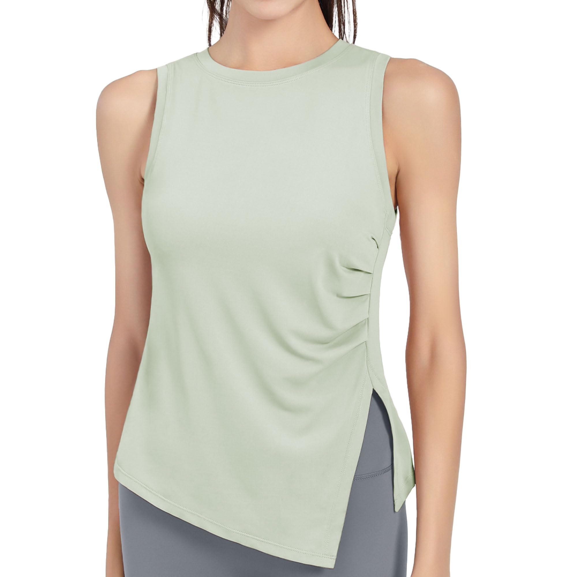 Sport Tank Top Damen UPF 50+ Ärmelloses Fitness Shirt Leicht Schnelltrocknend Atmungsaktiv Yoga Running Sporttop Sommer