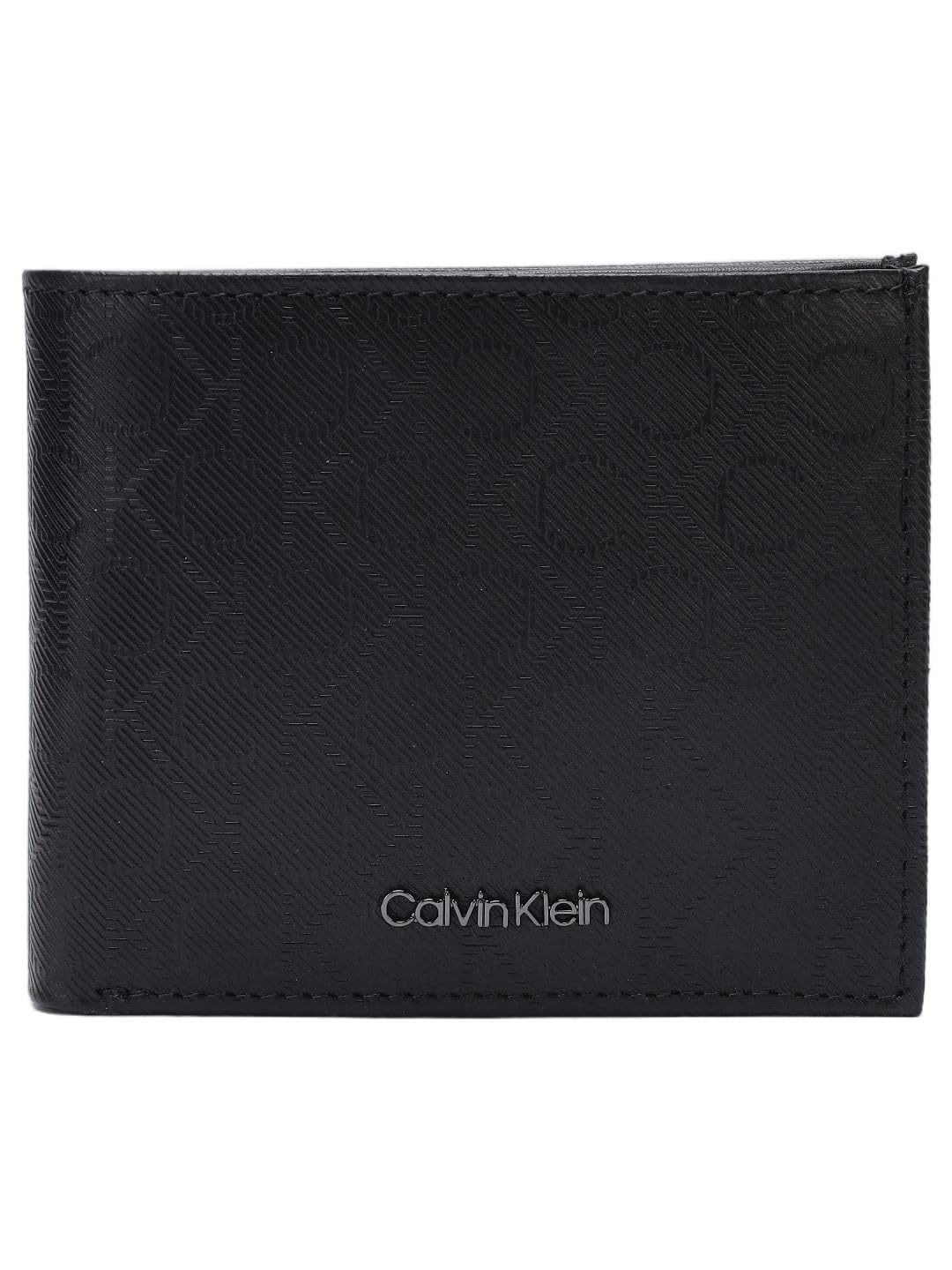 calvin klein Logo Black Leather Bi-Fold Wallet-picture-46