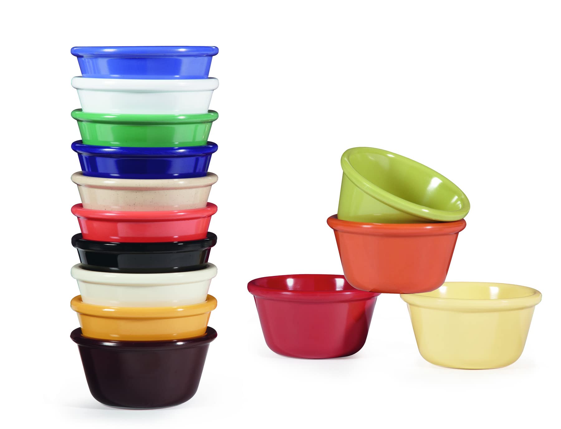 G.E.T. Enterprises RM-388-CB Ramekin, resistente a la rotura, melamina, azul cobalto (paquete de 12)