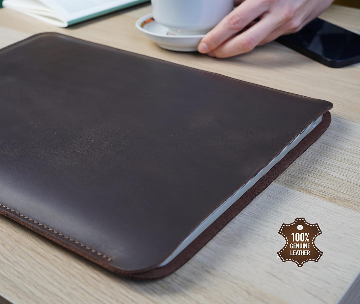 Amazon.com: Genuine Leather Sleeve Case for 13 inch MacBook Air