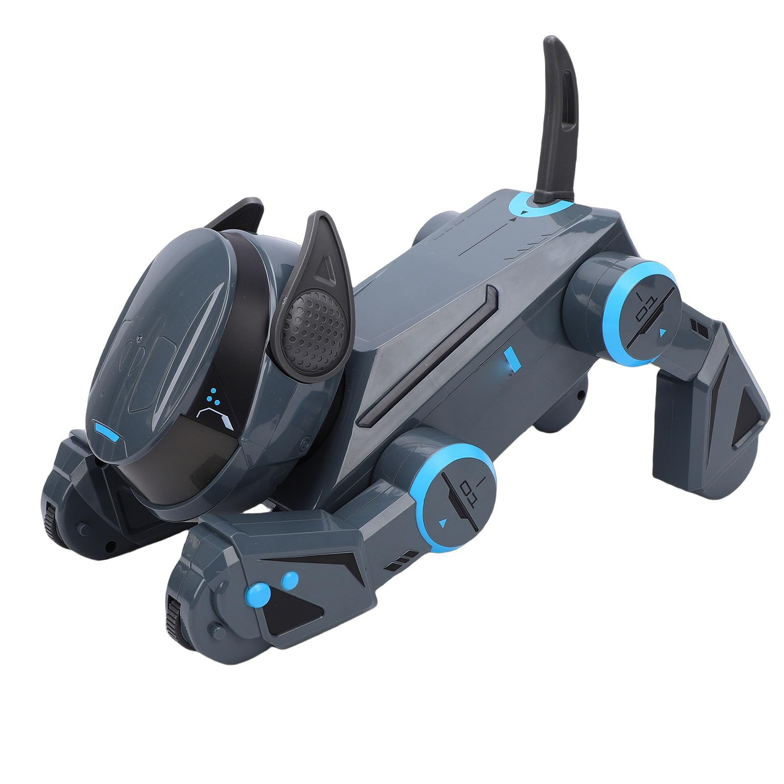 RiToEasysports Perro Robot Control Remoto con Música, Robot Interactivo Recargable para Niños, con Luces LED, Altavoz Bluetooth y Acciones Programables, para Mascotas Electrónicas