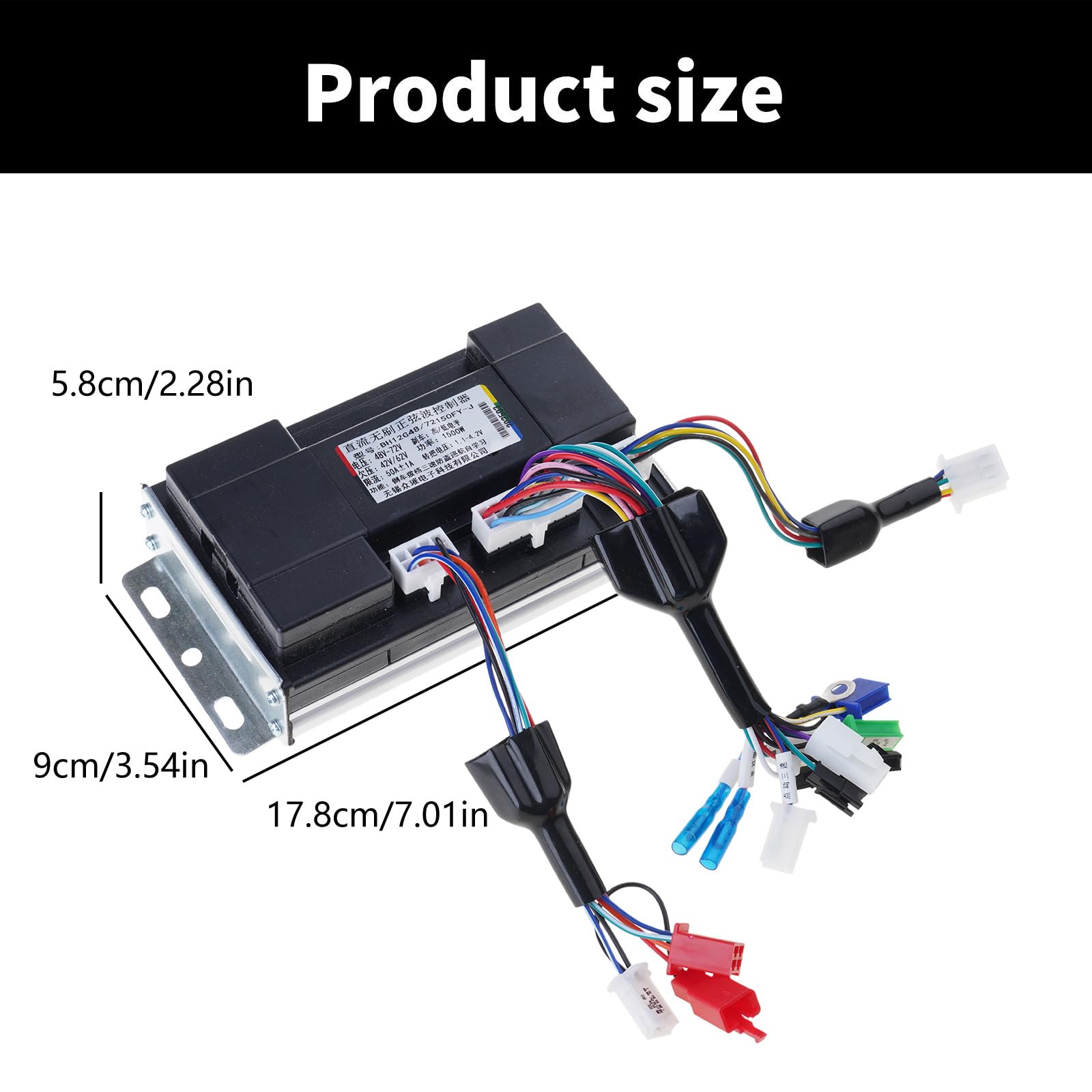 Regolatore di velocità del regolatore del motore senza spazzola 48-72V BLDC Ciclismo Modifica Accessorio Scooter elettrico Controller