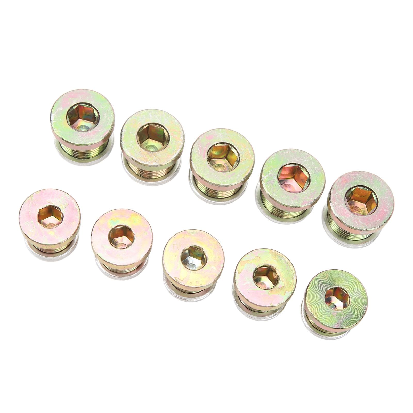 Ausla Kit di Riparazione della Filettatura della Coppa dell'olio da 64 Pezzi, Strumenti di Riparazione della Filettatura in Acciaio per Tappo di Scarico della Coppa e, Adatto per la Manutenzione e