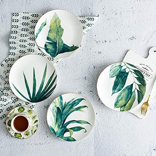 ZT-TTHG パスタ皿 プノンペンディッシュプレート8インチ家庭朝食食器シンプルなボーンチャイナプレートクリエイティブセラミックプ