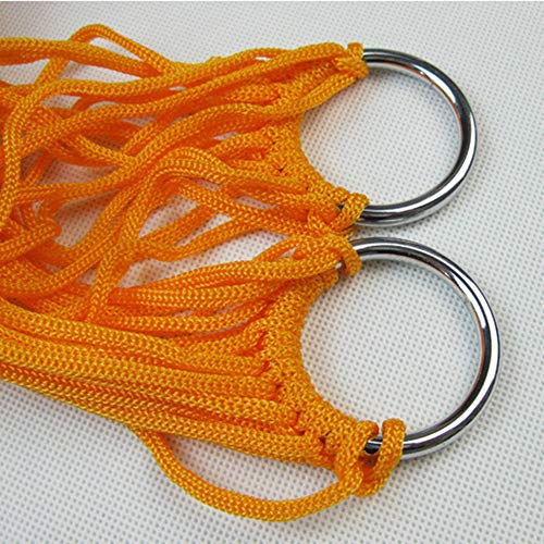 Maca, Romacci Esporte ao ar livre Rede de rede de malha Cama de nylon portátil Rede de acampamento c