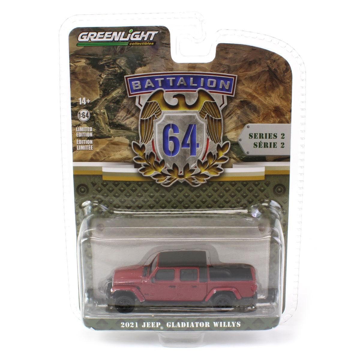 Amazon.com: Greenlight 1/64 2021 Jeep Gladiator Willys, Snazzberry