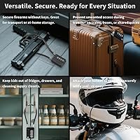 Vista 7 de RESET-201 (2 Pack) 4 Digit Combination Padlock with 12 inch (30cm) Flexible Cable, Long Lock, Cable Lock for Trash Can, Locker, Luggage, Suitcase