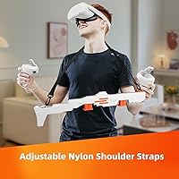 Vista 3 de Tyasoleil VR Handle Accessories for Meta Quest 2 & 3, Humanized Weighted Gun Stock for Oculus Quest 2 & 3, Enhance Control Feel, Realistic FPS
