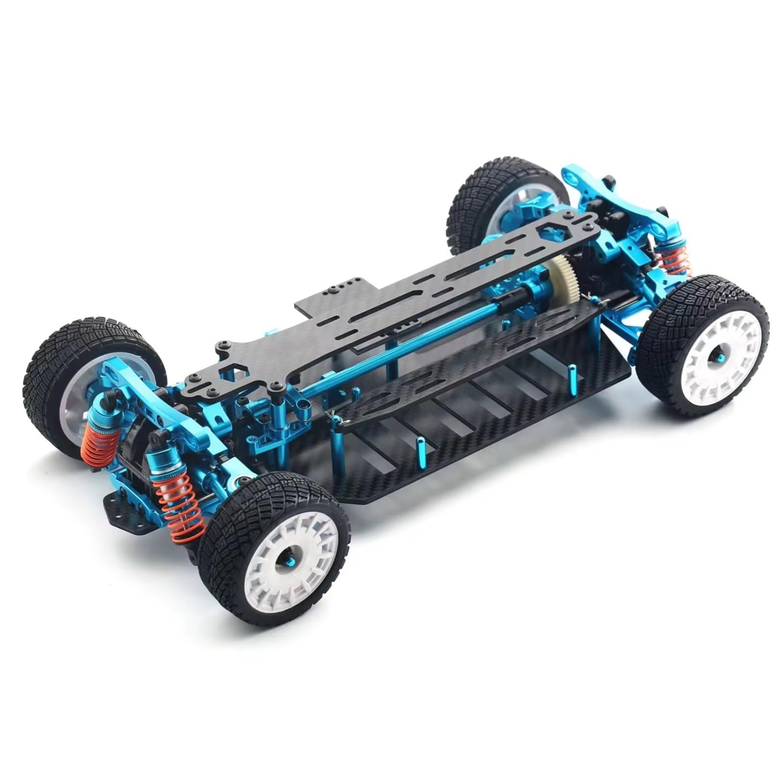 Piezas Coche RC para Tamiya para TT-02 1/10 4WD RC Coche Marco De Fibra De Carbono Aleación De Aluminio DIY para Modelo Touring On-Road Drift para para Racing Car Upgrade Parts Kit