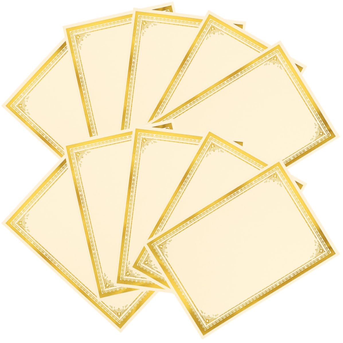 DOITOOL Urkundenpapier mit Prägung A4 Format 35 Blatt Blanko Zertifikatspapier für Urkunden und Ehrenurkunden zum Bedrucken und Beschriften